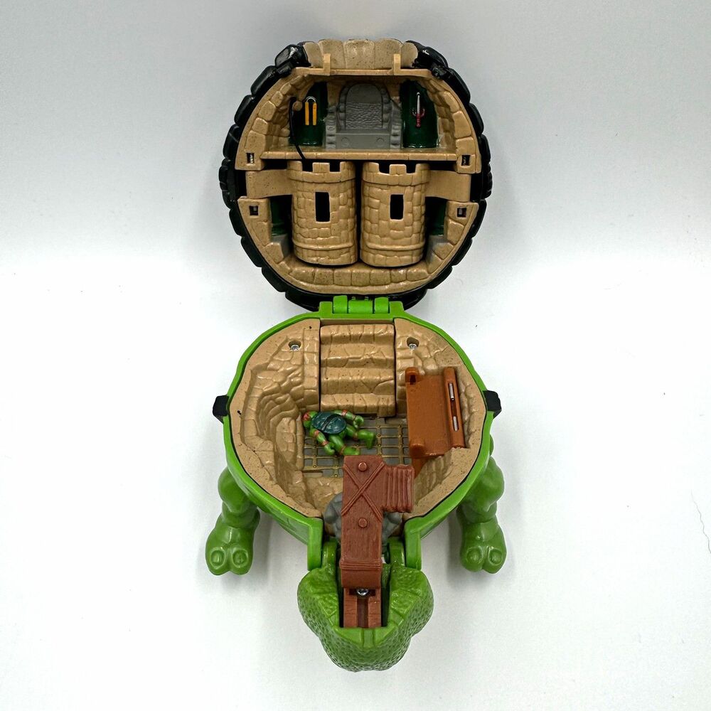 1994 Teenage Mutant Ninja Turtles MINI MUTANTS Raphael Feudal Castle INCOMPLETE